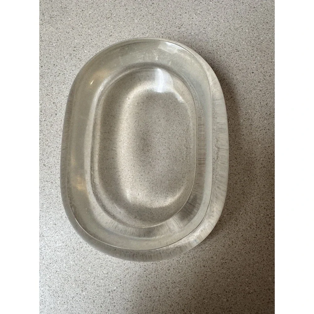 Vintage MCM Acrylic Lucite Soap Dish Trinket Jewelry - MINIMALIST VTG